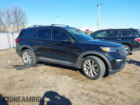2021 Ford Explorer Platinum with VIN 1FM5K8HC2MGA54549, listed as a IAAI auction lot 41239529 with 43,518 mi miles. Bid and sale history available at carsss.com. Image 13.