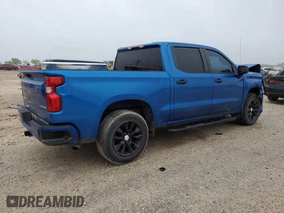 2022 Chevrolet Silverado 1500 Custom with VIN 3GCPABEK4NG536745, listed as a Copart auction lot 51083935 with 88,669 mi miles and Salvage Title. Bid and sale history available at DreamBid. Image 3.