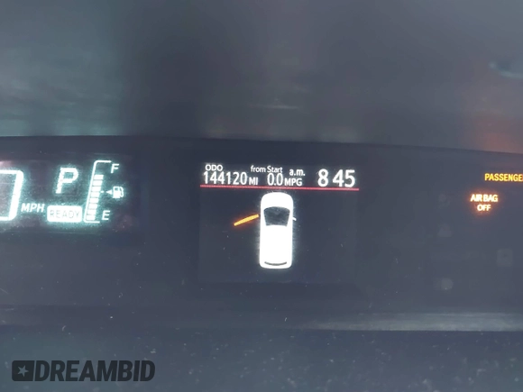2014 Toyota Prius One with VIN JTDKDTB34E1562443, listed as a IAAI auction lot 42110012 with 144,120 mi miles and . Bid and sale history available at DreamBid. Image 15.