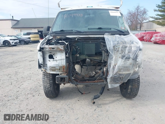 2011 Ford Econoline Cargo Commercial with VIN 1FTNE2EL0BDB36890, listed as a IAAI auction lot 42049933 with Not Provided miles. Bid and sale history available at carsss.com. Image 6.