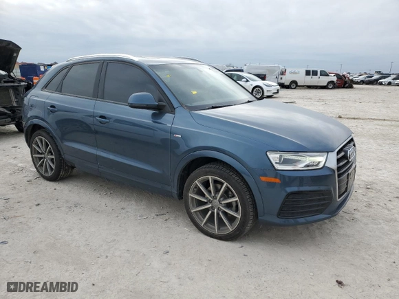 2018 Audi Q3 Premium with VIN WA1BCCFS5JR008788, listed as a Copart auction lot 46404405 with 42,264 mi miles and Salvage Title. Bid and sale history available at carsss.com. Image 4.