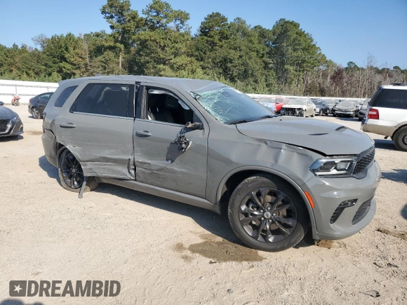 2022 Dodge Durango GT Plus with VIN 1C4RDHDG6NC199921, listed as a Copart auction lot 77528704 with 38,226 mi miles and Salvage Title. Bid and sale history available at DreamBid. Image 4.