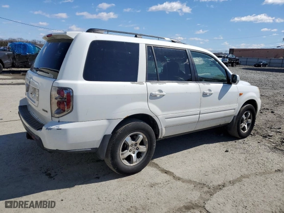 2007 Honda Pilot EX-L with VIN 5FNYF18747B017596, listed as a Copart auction lot 48335245 with 146,813 mi miles and Salvage Title. Bid and sale history available at carsss.com. Image 3.