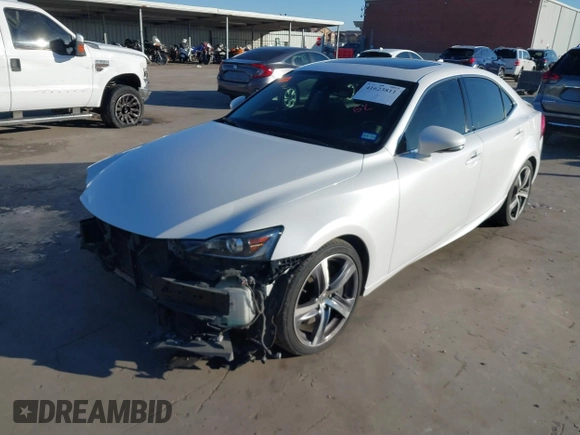 2017 Lexus IS with VIN JTHBA1D2XH5052532, listed as a IAAI auction lot 41623811 with 108,347 mi miles. Bid and sale history available at carsss.com. Image 2.