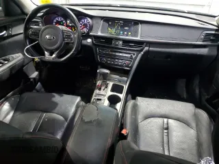 2016 Kia Optima SX Turbo with VIN 5XXGW4L28GG050137, listed as a Copart auction lot 45920845 with 90,664 mi miles and Salvage Title. Bid and sale history available at carsss.com. Image 8.