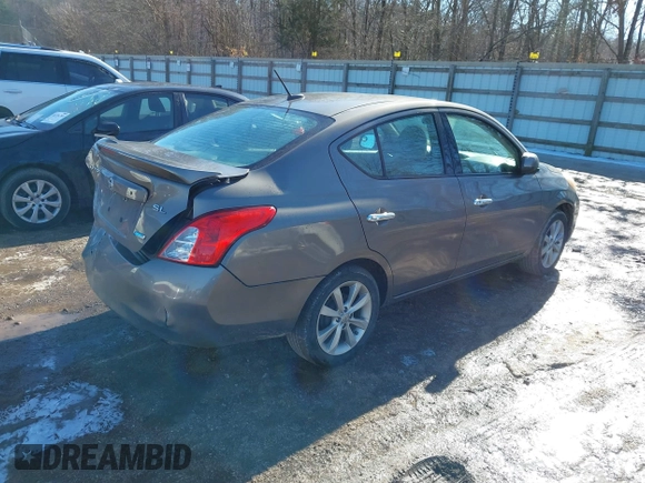 2014 Nissan Versa SV with VIN 3N1CN7AP9EL819833, listed as a IAAI auction lot 41351616 with 109,956 mi miles. Bid and sale history available at carsss.com. Image 4.