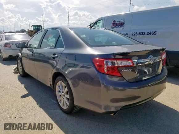 2012 Toyota Camry SE with VIN 4T1BK1FK2CU505001, listed as a Copart auction lot 50373514 with 49,434 mi miles and Salvage Title. Bid and sale history available at carsss.com. Image 3.