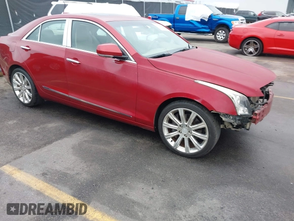 2015 Cadillac ATS Sedan Luxury RWD with VIN 1G6AB5RX6F0107304, listed as a IAAI auction lot 40934454 with 89,638 mi miles. Bid and sale history available at carsss.com. Image 1.
