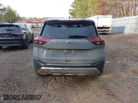 2021 Nissan Rogue Platinum with VIN JN8AT3DD4MW304014, listed as a IAAI auction lot 41768292 with 60,540 mi miles. Bid and sale history available at carsss.com. Image 16.