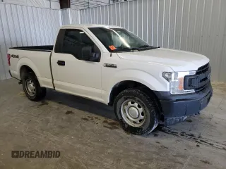 2018 Ford F-150 XL with VIN 1FTMF1EB3JKD60918, listed as a Copart auction lot 43950135 with Not Provided miles and Salvage Title. Bid and sale history available at carsss.com. Image 4.