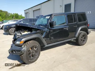 2021 Jeep Wrangler Unlimited Sport z VIN 1C4HJXDG4MW529583, wystawiony jako Copart lot #53329625 z przebiegiem 119 697 mil mil oraz Szkoda całkowita • Salvage title. Historia ofert i sprzedaży dostępna na DreamBid. Obrazek 1.