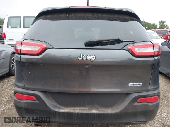 2015 Jeep Cherokee Latitude with VIN 1C4PJLCB6FW547788, listed as a IAAI auction lot 42177621 with 138,945 mi miles and . Bid and sale history available at carsss.com. Image 16.