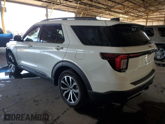 2025 Ford Explorer ST-Line with VIN 1FMUK7KH3SGA50405, listed as a Copart auction lot 49853135 with 6,287 mi miles and Salvage title. Bid and sale history available at DreamBid. Image 2.