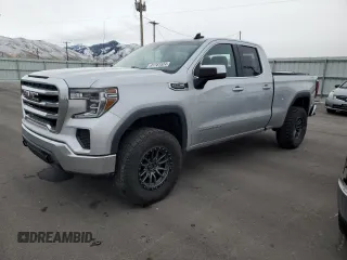 2019 GMC Sierra 1500 SLE z VIN 1GTR9BED9KZ302468, wystawiony jako Copart lot #81781524 z przebiegiem 127 473 mil mil oraz Szkoda całkowita • Salvage title. Historia ofert i sprzedaży dostępna na DreamBid. Obrazek 1.