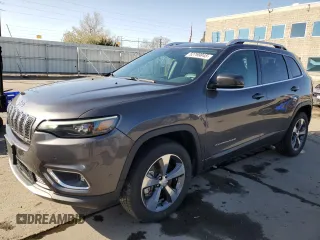 2019 Jeep Cherokee Limited with VIN 1C4PJMDX2KD283474, listed as a Copart auction lot 52799845 with 38,499 mi miles and Salvage Title. Bid and sale history available at carsss.com. Image 1.