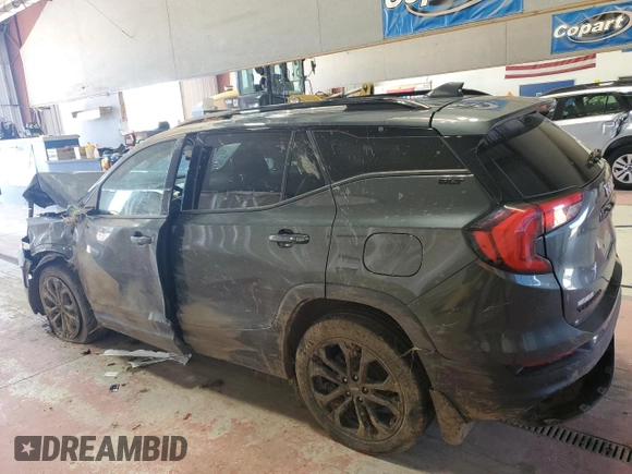 2021 GMC Terrain SLT with VIN 3GKALVEV3ML353665, listed as a Copart auction lot 55581865 with 85,903 mi miles and Salvage title. Bid and sale history available at DreamBid. Image 2.
