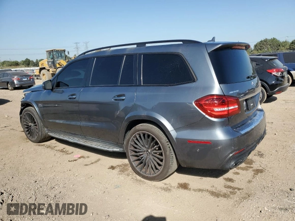 2019 Mercedes-Benz GLS 63 AMG with VIN 4JGDF7FE9KB240923, listed as a Copart auction lot 73303234 with 50,454 mi miles and Salvage title. Bid and sale history available at DreamBid. Image 2.