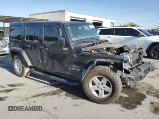 2018 Jeep Wrangler Unlimited Sport with VIN 1C4BJWDG4JL882001, listed as a Copart auction lot 51965055 with 132,836 mi miles and Salvage Title. Bid and sale history available at DreamBid. Image 4.