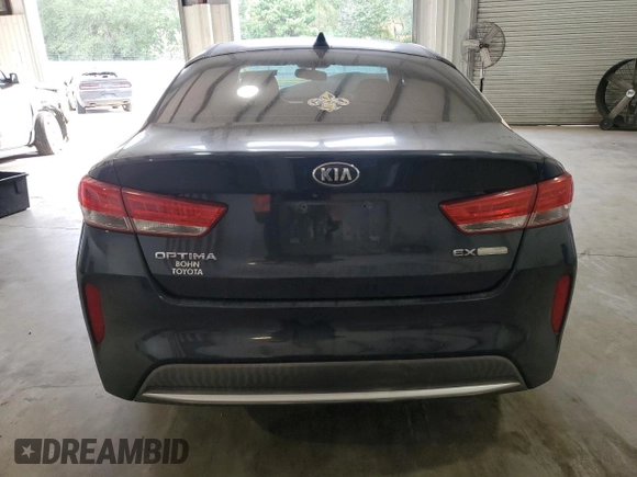 2017 Kia Optima EX with VIN KNAGU4LEXH5013674, listed as a Copart auction lot 76308204 with 122,493 mi miles and Salvage Title. Bid and sale history available at DreamBid. Image 6.