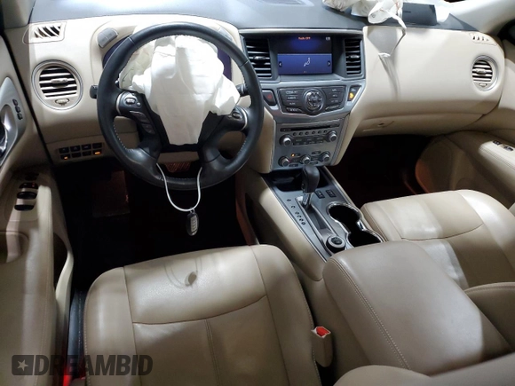 2017 Nissan Pathfinder SL with VIN 5N1DR2MM9HC633473, listed as a Copart auction lot 49615975 with 46,467 mi miles and Salvage Title. Bid and sale history available at carsss.com. Image 8.