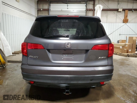 2016 Honda Pilot EX-L with VIN 5FNYF6H59GB063646, listed as a Copart auction lot 53477215 with 105,519 mi miles and Salvage Title. Bid and sale history available at carsss.com. Image 6.