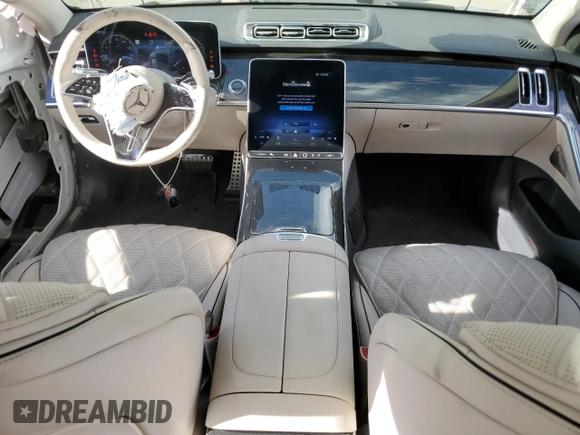 2023 Mercedes-Benz S-Class S 580 with VIN W1K6G7GB4PA179028, listed as a Copart auction lot 71276804 with 40,678 mi miles and Salvage Title. Bid and sale history available at carsss.com. Image 8.
