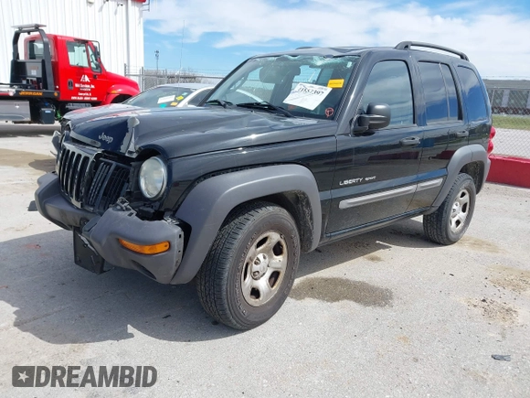 2003 Jeep Liberty Sport with VIN 1J4GL48KX3W530569, listed as a IAAI auction lot 41857397 with 172,303 mi miles. Bid and sale history available at carsss.com. Image 2.