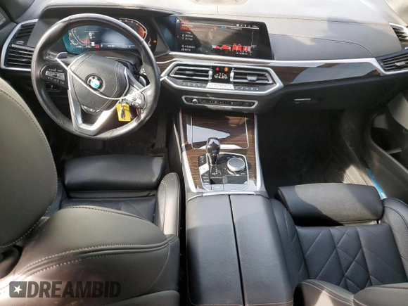 2023 BMW X5 xDrive40i with VIN 5UXCR6C04P9P97021, listed as a Copart auction lot 49247845 with 44,268 mi miles and Salvage Title. Bid and sale history available at DreamBid. Image 8.