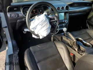 2021 Ford Mustang Mach 1 with VIN 1FA6P8R06M5551345, listed as a Copart auction lot 86491604 with 7,374 mi miles and Salvage Title. Bid and sale history available at carsss.com. Image 8.