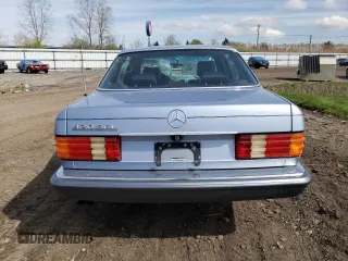 1991 Mercedes-Benz 420 with VIN WDBCA35E7MA572309, listed as a Copart auction lot 52513524 with 92,991 mi miles and Salvage Title. Bid and sale history available at carsss.com. Image 6.