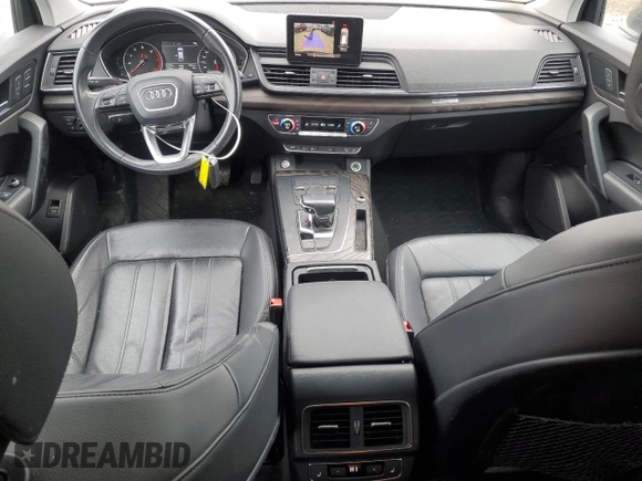 2018 Audi Q5 Premium Plus with VIN WA1BNAFYXJ2020219, listed as a Copart auction lot 48927795 with 52,592 mi miles and Salvage Title. Bid and sale history available at carsss.com. Image 8.