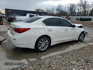 2015 Infiniti Q50 Premium with VIN JN1BV7AR8FM414003, listed as a Copart auction lot 54315965 with 102,596 mi miles and Non Repairable. Bid and sale history available at carsss.com. Image 3.