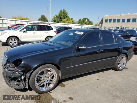 2003 Mercedes-Benz E-Class 5.0L with VIN WDBUF70J13A141237, listed as a Copart auction lot 73498264 with 138,623 mi miles and Salvage Title. Bid and sale history available at carsss.com. Image 1.