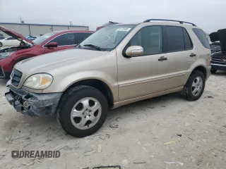 2003 Mercedes-Benz M-Class 3.7L with VIN 4JGAB57E63A428873, listed as a Copart auction lot 44179105 with 191,384 mi miles and Salvage Title. Bid and sale history available at carsss.com. Image 1.