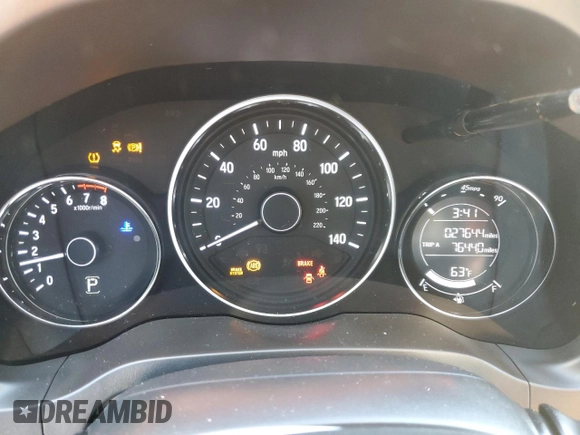 2021 Honda HR-V LX with VIN 3CZRU5H37MM723932, listed as a Copart auction lot 88957455 with 27,644 mi miles and Salvage Title. Bid and sale history available at carsss.com. Image 9.