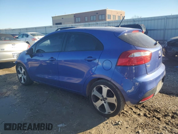 2012 Kia Rio EX with VIN KNADN5A37C6017112, listed as a Copart auction lot 81080564 with 180,897 mi miles and Salvage Title. Bid and sale history available at carsss.com. Image 2.