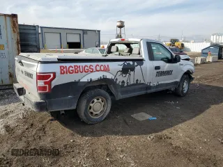 2018 Ford F-150 XL with VIN 1FTMF1CB4JKE24807, listed as a Copart auction lot 46630145 with 114,564 mi miles and Salvage Title. Bid and sale history available at carsss.com. Image 3.