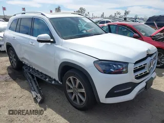 2021 Mercedes-Benz GLS with VIN 4JGFF5KE6MA420873, listed as a IAAI auction lot 41637588 with 51,709 mi miles. Bid and sale history available at carsss.com. Image 1.