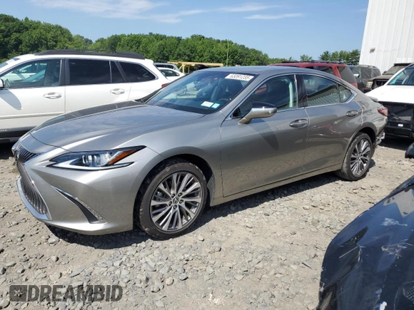 2021 Lexus ES 250 with VIN 58AD11D19MU006499, listed as a Copart auction lot 63091235 with 19,071 mi miles and Salvage title. Bid and sale history available at DreamBid. Image 1.