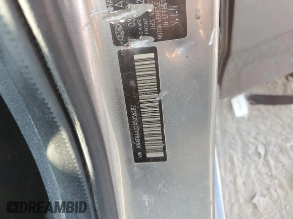 2010 Kia Forte EX with VIN KNAFU4A22A5055282, listed as a Copart auction lot 72369604 with Not Provided miles and Salvage Title. Bid and sale history available at carsss.com. Image 14.