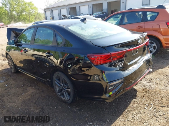 2021 Kia Forte GT-Line with VIN 3KPF34AD4ME307615, listed as a IAAI auction lot 42267357 with 46,700 mi miles and . Bid and sale history available at DreamBid. Image 3.