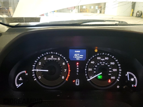 2016 Honda Odyssey Touring Elite with VIN 5FNRL5H91GB070424, listed as a Copart auction lot 55583075 with 115,709 mi miles and Salvage Title. Bid and sale history available at DreamBid. Image 9.