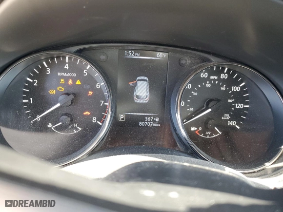 2017 Nissan Rogue Sport SV with VIN JN1BJ1CP8HW032081, listed as a Copart auction lot 53819105 with 80,707 mi miles and Salvage Title. Bid and sale history available at carsss.com. Image 9.