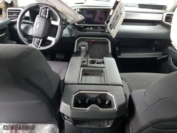 2023 Toyota Tundra 4WD SR5 with VIN 5TFLA5DBXPX114964, listed as a Copart auction lot 51179835 with 0 mi miles and Salvage Title. Bid and sale history available at carsss.com. Image 8.