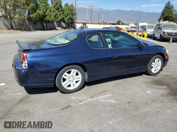 2007 Chevrolet Monte Carlo LT with VIN 2G1WK15N879184319, listed as a Copart auction lot 75649364 with 147,642 mi miles and Salvage Title. Bid and sale history available at carsss.com. Image 3.