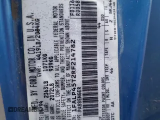 1994 Ford Mustang z VIN 1FALP45T2RF214782, wystawiony jako Copart lot #83860474 z przebiegiem 164 464 mil mil oraz Szkoda całkowita • Salvage title. Historia ofert i sprzedaży dostępna na DreamBid. Obrazek 12.