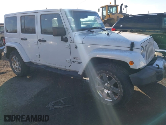 2017 Jeep Wrangler Unlimited Sahara with VIN 1C4BJWEG0HL587163, listed as a IAAI auction lot 41252399 with 84,983 mi miles. Bid and sale history available at carsss.com. Image 13.