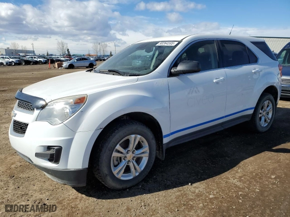 2012 Chevrolet Equinox LS with VIN 2GNFLCEK5C6144711, listed as a Copart auction lot 50264595 with 160,657 mi miles and Clean Title. Bid and sale history available at carsss.com. Image 1.