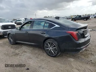 2025 Cadillac CT5 Premium Luxury with VIN 1G6DN5RW5S0100897, listed as a Copart auction lot 78741714 with 5,494 mi miles and Salvage title. Bid and sale history available at DreamBid. Image 2.