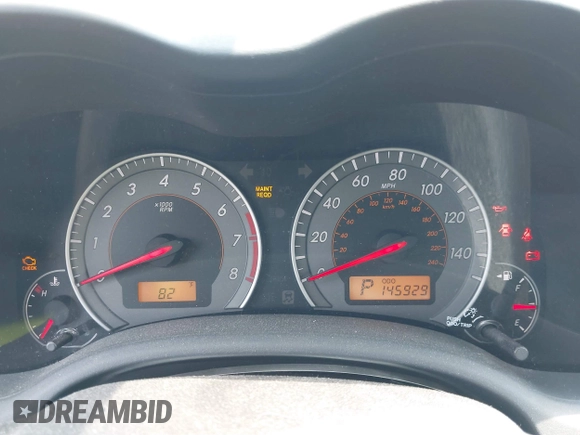 2010 Toyota Corolla with VIN 2T1BU4EE1AC495762, listed as a IAAI auction lot 42378127 with 145,929 mi miles and . Bid and sale history available at DreamBid. Image 7.